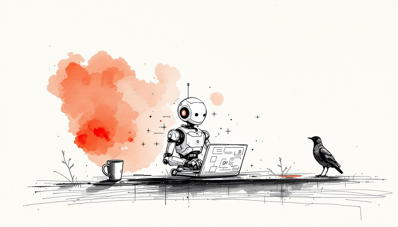 Ilustración: IA vs trabajo manual: así es una semana real de un emprendedor solo